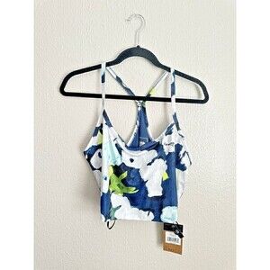 The North Face Top Womens Size XL Dune Sky Tanklette Flashdry Fabric Floral